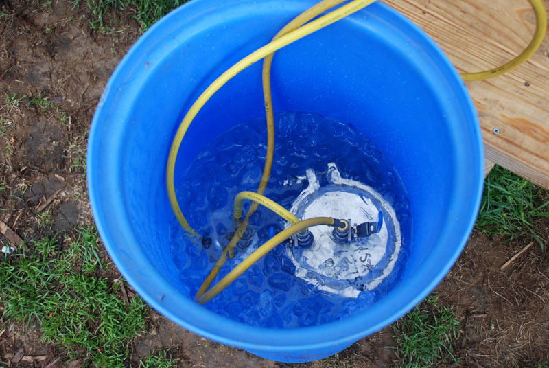 Trap in ice bath